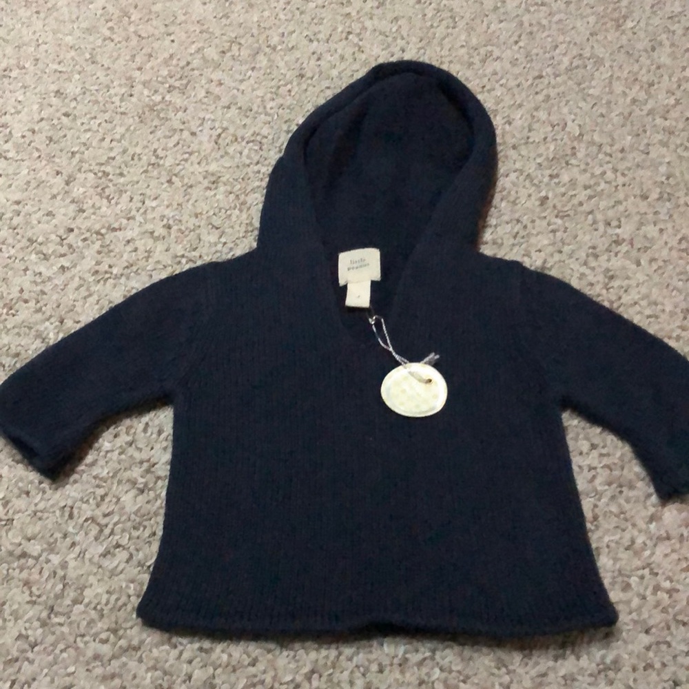 Little Peanut navy knit sweater